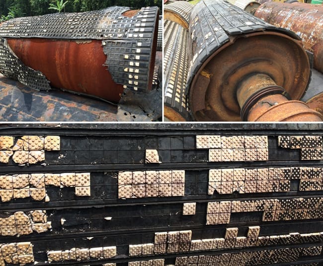 Ceramic Lagging Failure