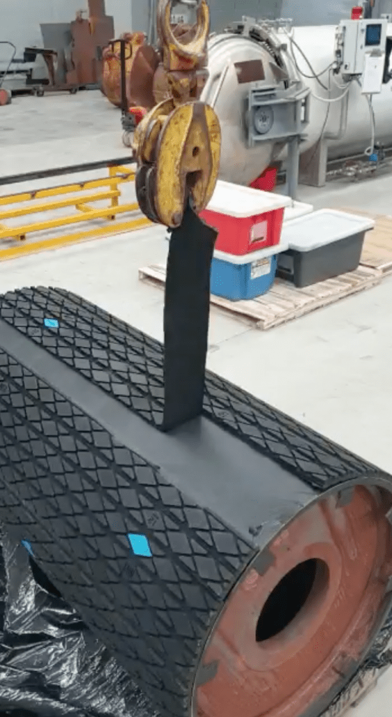 Hot Vulcanised Lagging Application Image 1