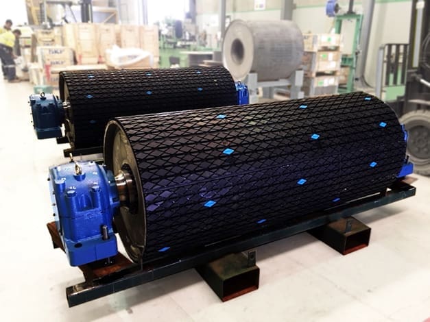 Rubber Lagging Pulleys