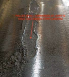 Spare Pulleys Hot vs Cold Bonded Lagging Image 4