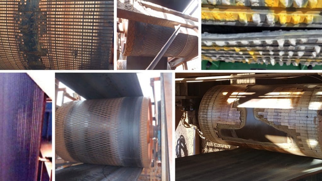 Pulley lagging failure